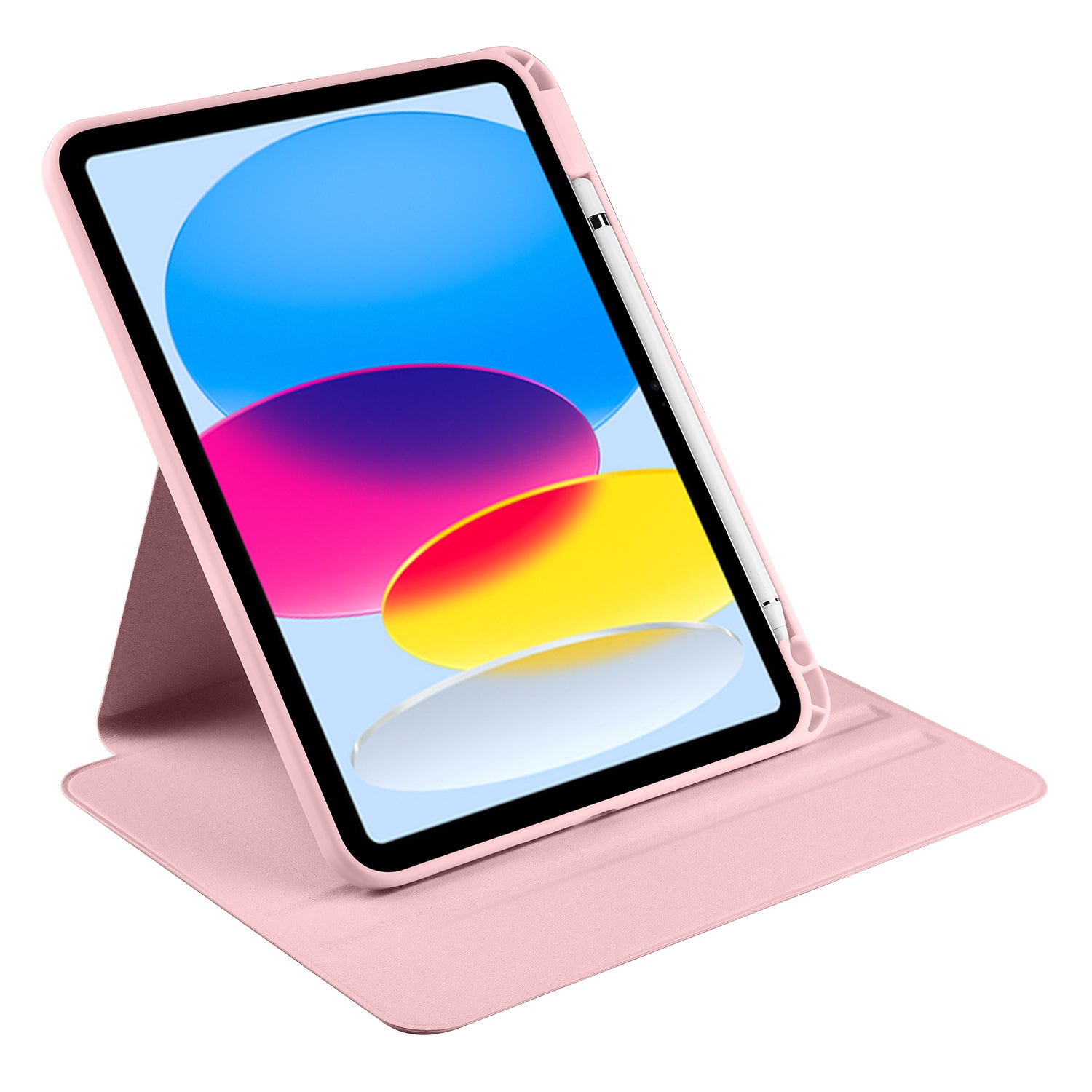 For iPad 10.9 (2022) PU Leather Acrylic Tablet Case Rotary Kickstand Cover with Pen Holder For iPad 10.9 (2022) PU Leather Acrylic Tablet Case Rotary Kickstand Cover with Pen Holder